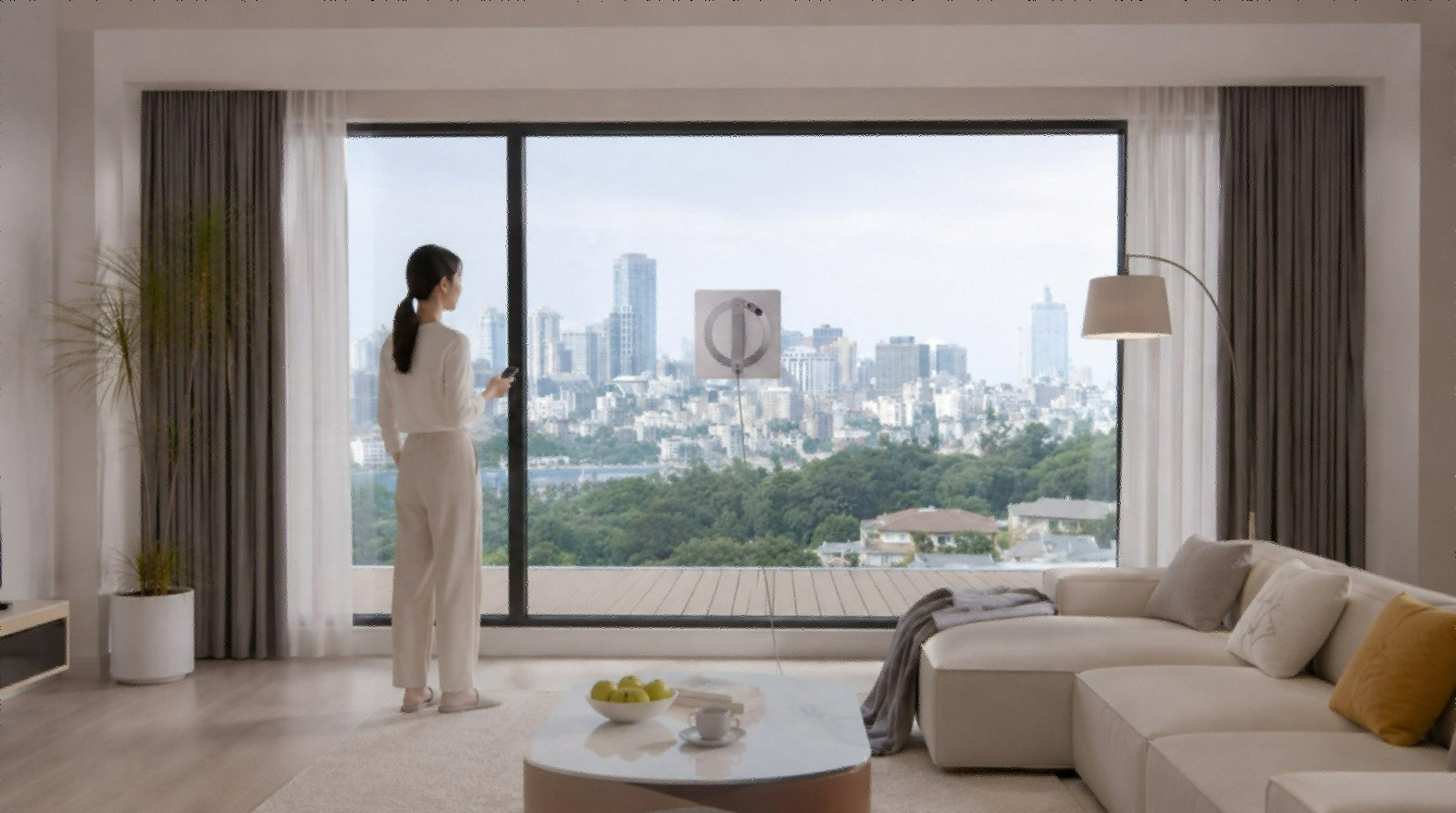 ECOVACS Winbot W2 Omni portable window cleaning robot with Omni station